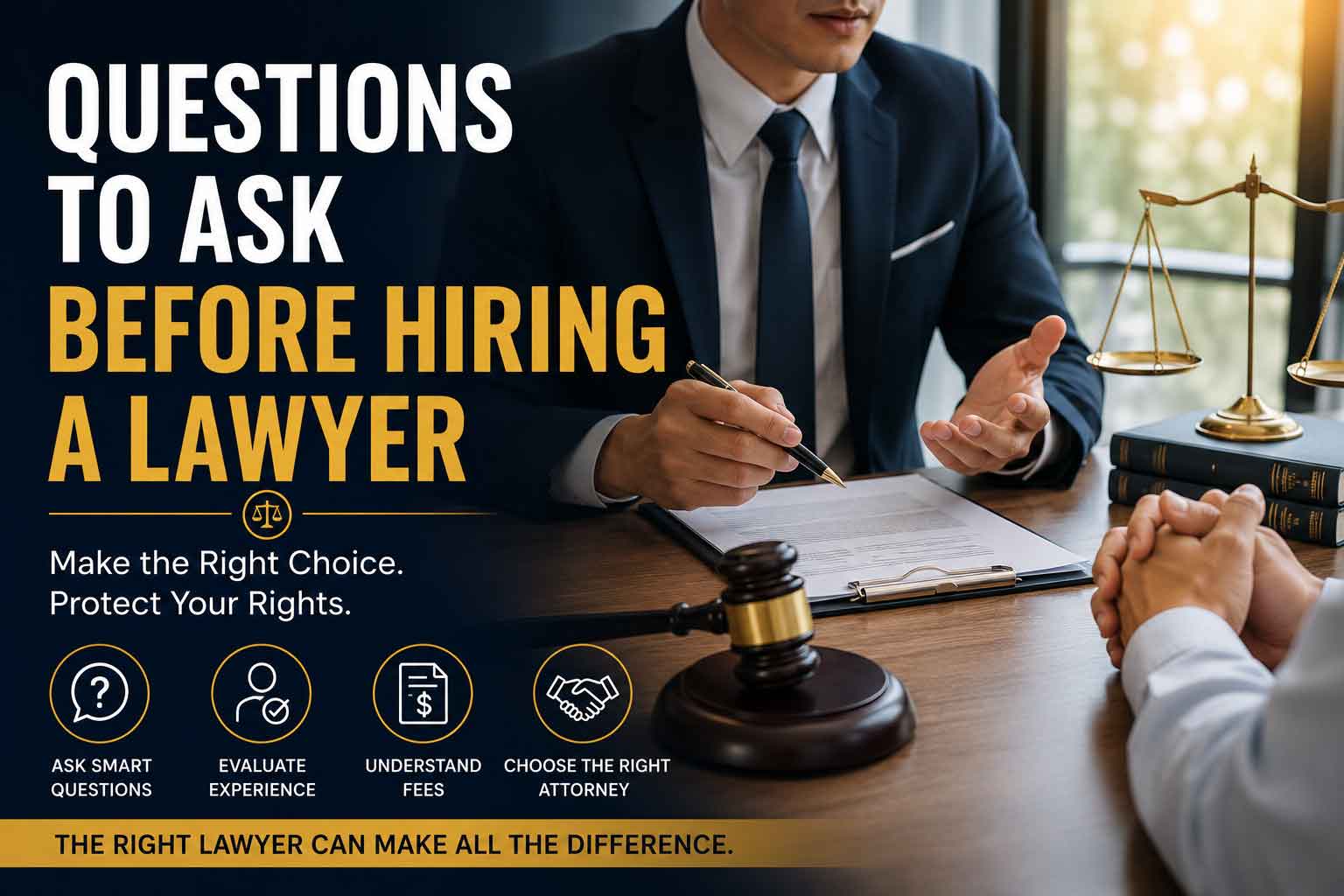 Questions to Ask Before Hiring a Lawyer